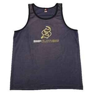 VTG SMP Clothing Shirt Mens Large 21.5x28.5 Tank Top Surf Skate Bike Grunge Y2K
